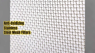 Anti-Oxidizing Stainless Steel Mesh Filters For Food Chemicals