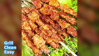 Rede de churrasqueira de aço inoxidável fácil de limpar