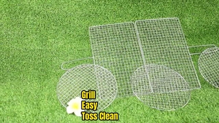 Rede de malha descartável para churrasco Limpeza fácil da churrasqueira