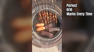 Grade de aço inoxidável segura do assado da chama aberta com resistência de alta temperatura