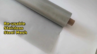Malha de aço inoxidável reutilizável para metalurgia química